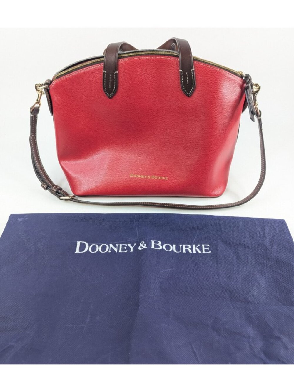Dooney & Bourke Small Gabriella Leather Satchel Purse Bag Red EUC $248 Retail - Picture 3 of 14